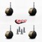 Service Caster 2'' Floor Safe Antique Hooded Twin Wheel Caster Grip Neck Stem , 4PK SCC-GN02S50D-NYU-WA-4 - alternate 3